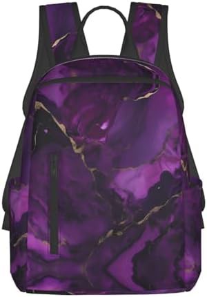 Dark purple texture marble backpack