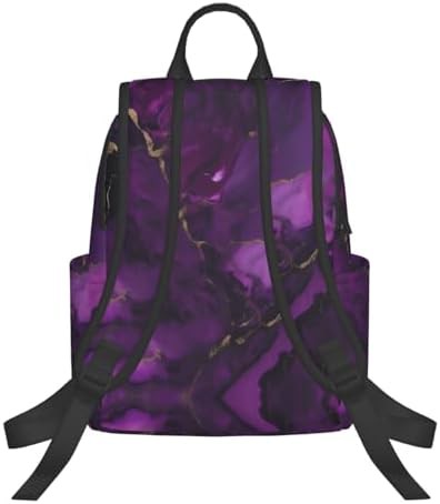 Dark purple texture marble backpack — photo 3