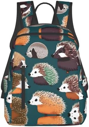 Hedgehogs print hiking backpack