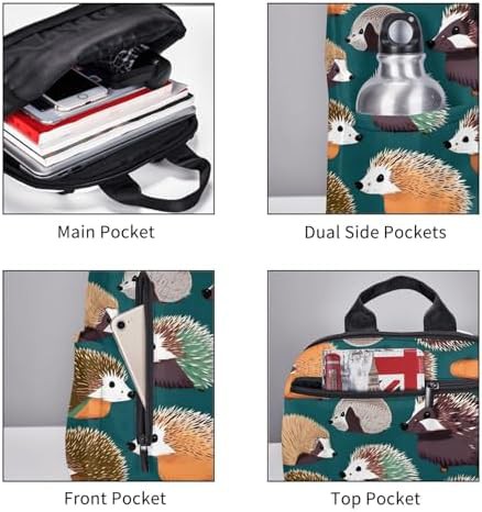Hedgehogs print hiking backpack — photo 5