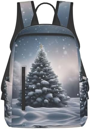 Christmas tree snow print hiking pack