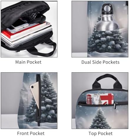 Christmas tree snow print hiking pack — photo 5