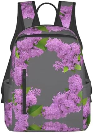 Framing lilac flowers blossom daypack