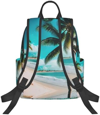 Beach palm trees print outdoor daypack — photo 3
