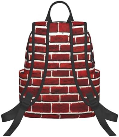 Brick red stone texture daypack — photo 3