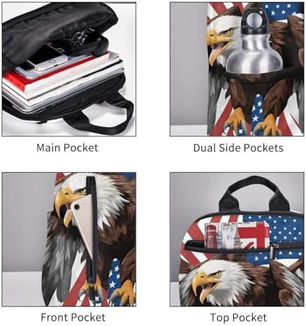USA eagle flag hiking daypack — photo 5
