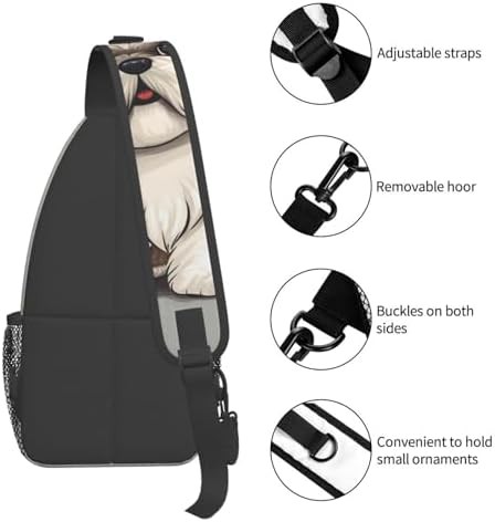 Shih Tzu dog print sling daypack — photo 5