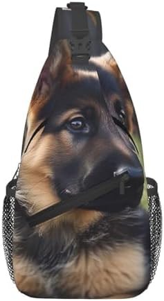 German Shepherd puppy sling daypack