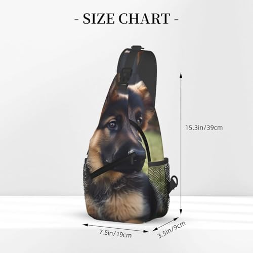 German Shepherd puppy sling daypack — photo 3