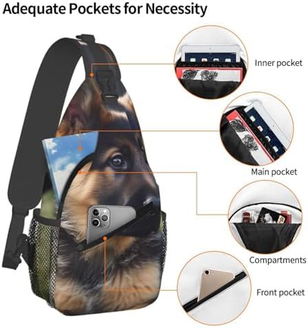 German Shepherd puppy sling daypack — photo 4