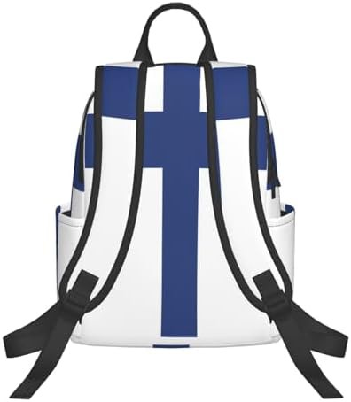 Finnish flag print hiking camping backpack — photo 3