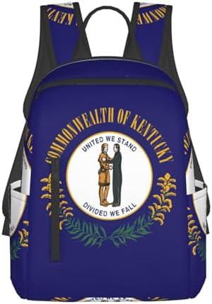 Kentucky state flag print hiking backpack