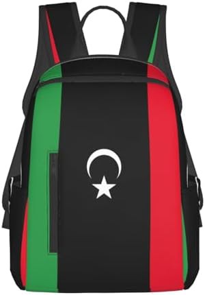 Libyan flag print hiking daypack
