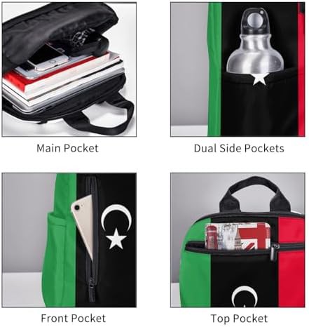 Libyan flag print hiking daypack — photo 5