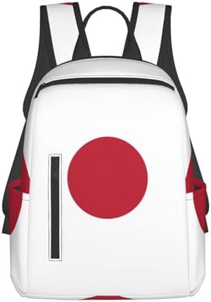 Japanese flag print hiking backpack