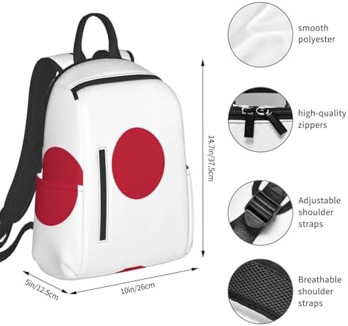 Japanese flag print hiking backpack — photo 4