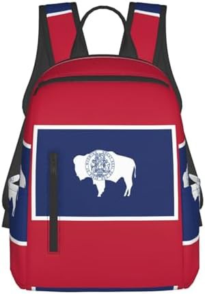 Wyoming state flag hiking backpack