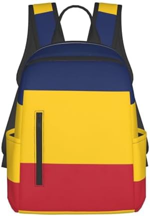 Flag of Chad print hiking backpack