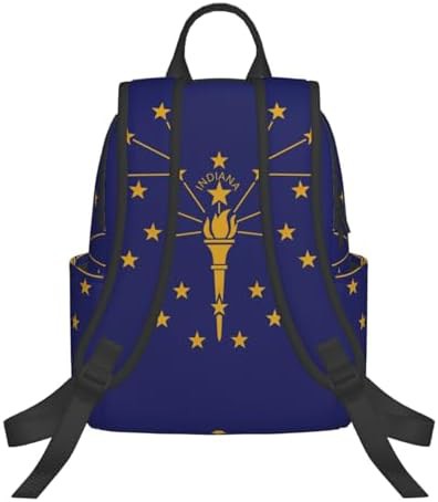 Indiana state flag print hiking backpack — photo 3