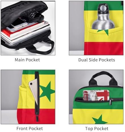 Flag of Senegal print hiking daypack — photo 5