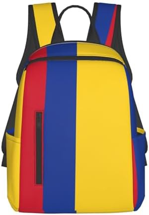 Colombia flag print hiking backpack
