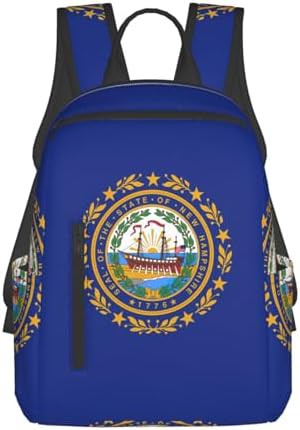 New Hampshire flag print hiking backpack