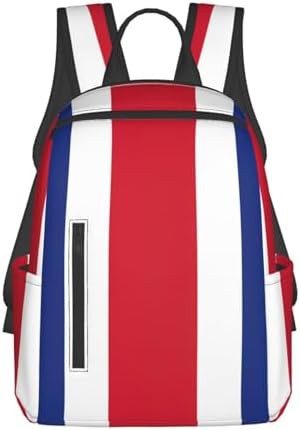 Costa Rica flag print hiking backpack