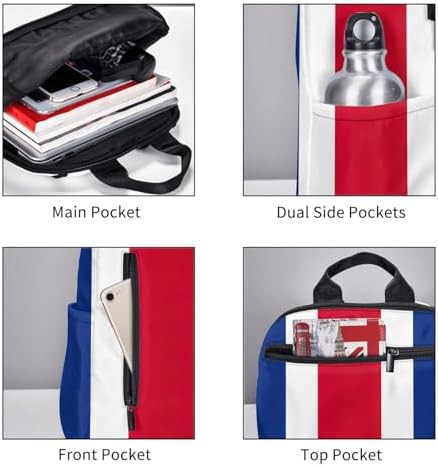Costa Rica flag print hiking backpack — photo 5
