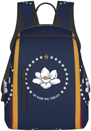 Mississippi state flag print camping backpack