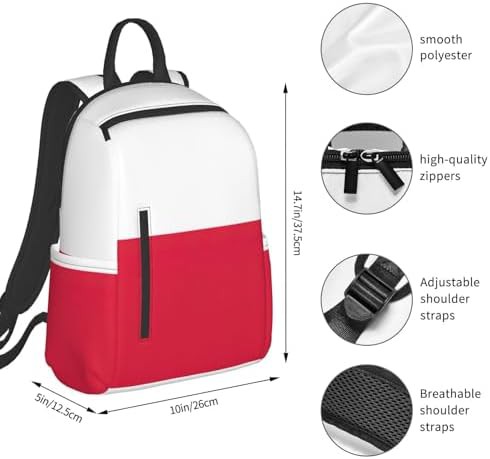 Polish flag print hiking backpack — photo 4