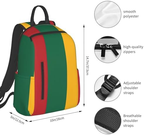 Lithuania flag print hiking daypack — photo 4