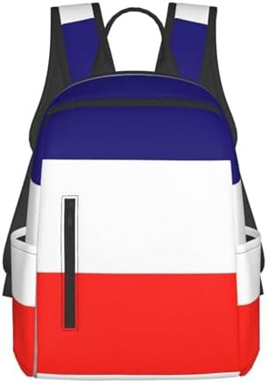 French flag print hiking daypack