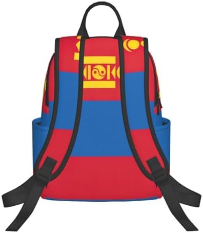 Mongolian flag print hiking camping daypack — photo 3