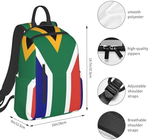 South African flag print hiking backpack — photo 4