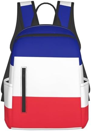 French flag print hiking backpack