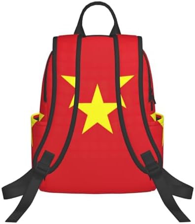 Vietnamese flag print hiking backpack — photo 3