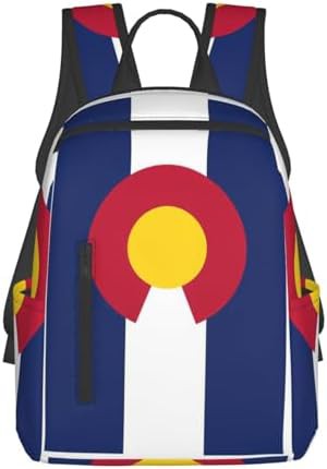 Colorado state flag hiking backpack
