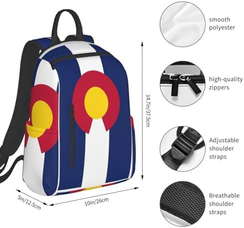 Colorado state flag hiking backpack — photo 4