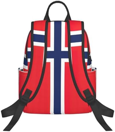 Norwegian flag print hiking daypack backpack — photo 3