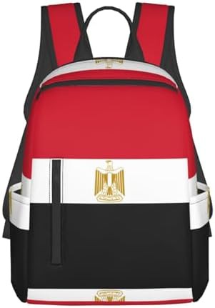 Egyptian flag print hiking backpack