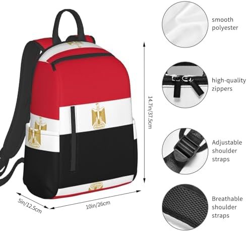 Egyptian flag print hiking backpack — photo 4