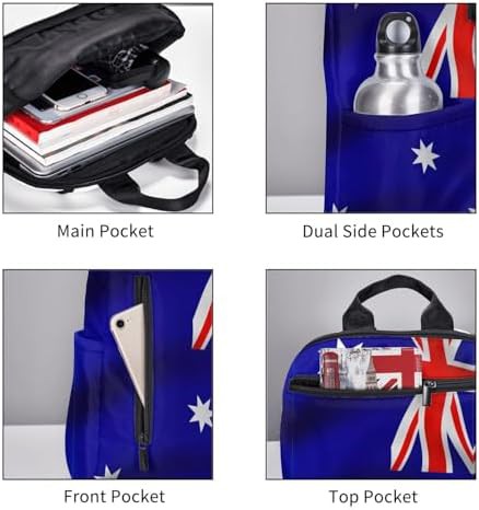 Australian flag print outdoor hiking backpack — photo 5