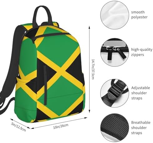 Jamaica flag print hiking daypack — photo 4