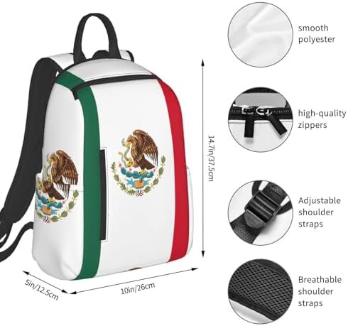 Flag of Mexico print hiking backpack — photo 4