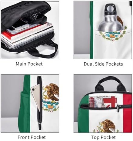 Flag of Mexico print hiking backpack — photo 5