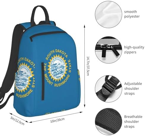 South Dakota flag hiking backpack — photo 4