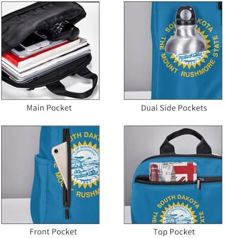 South Dakota flag hiking backpack — photo 5