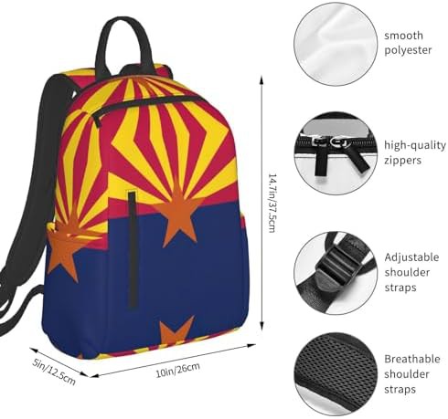 Arizona state flag print hiking backpack — photo 4