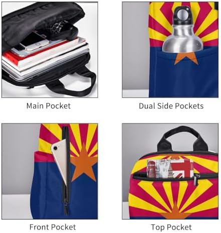 Arizona state flag print hiking backpack — photo 5