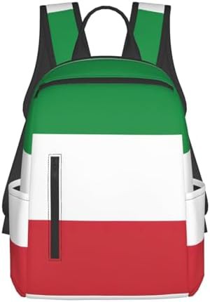 Italian flag print hiking backpack